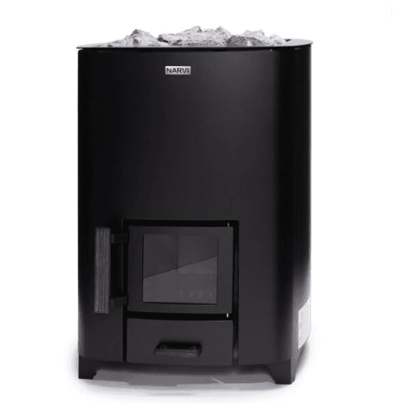Narvi NC 20 Wood-Burning Sauna Stove - Front View